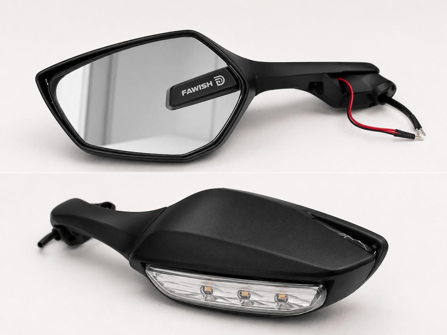 10r mirror for sport bikes with indicator