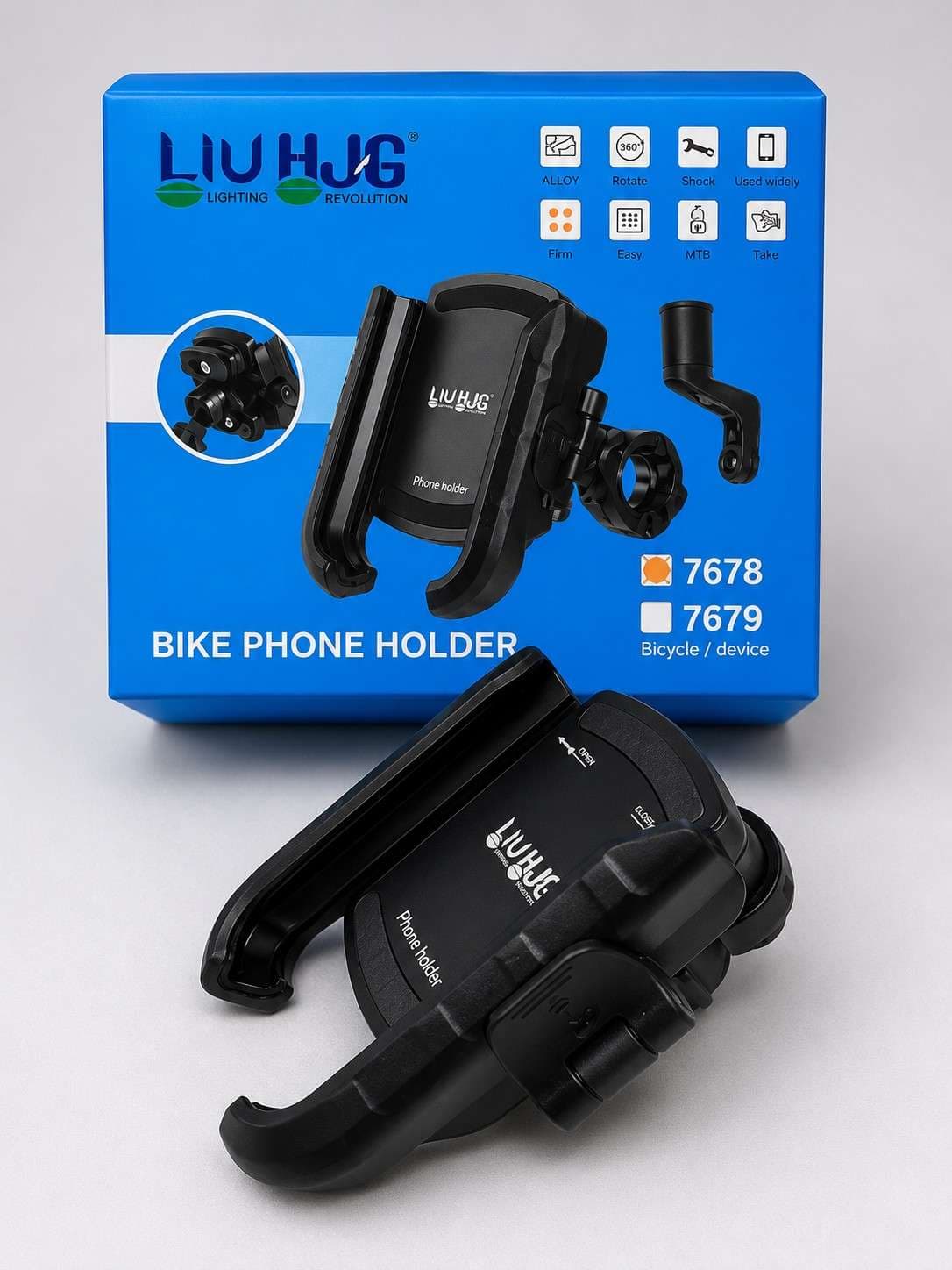 Hjg half phone holder with vibration damper