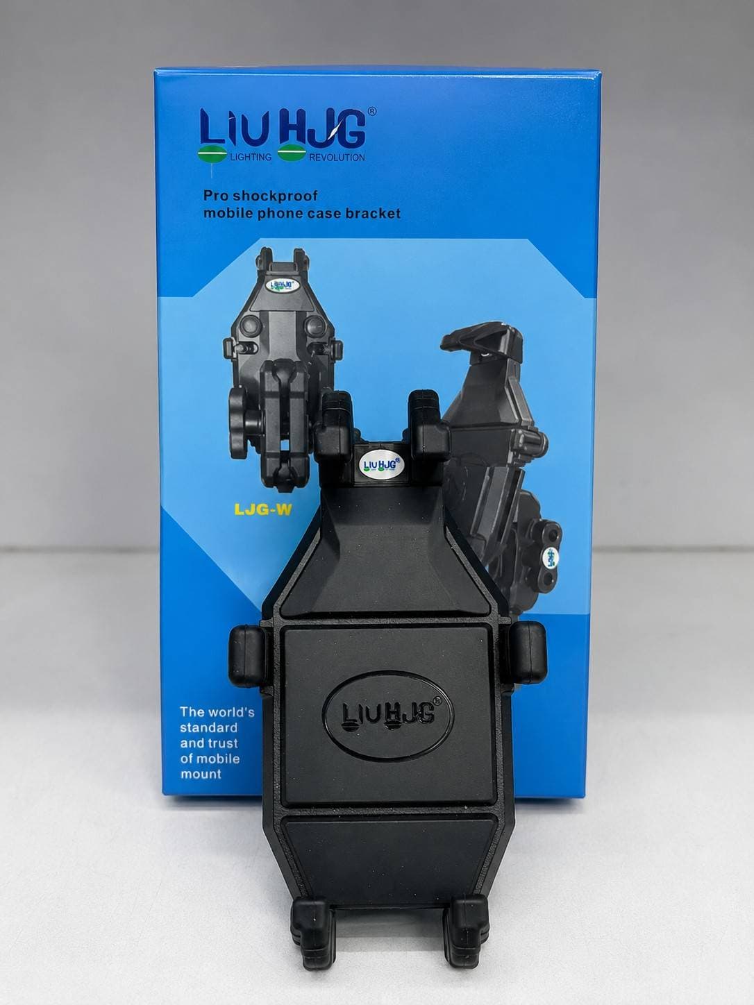 Hjg phone holder with vibration damper