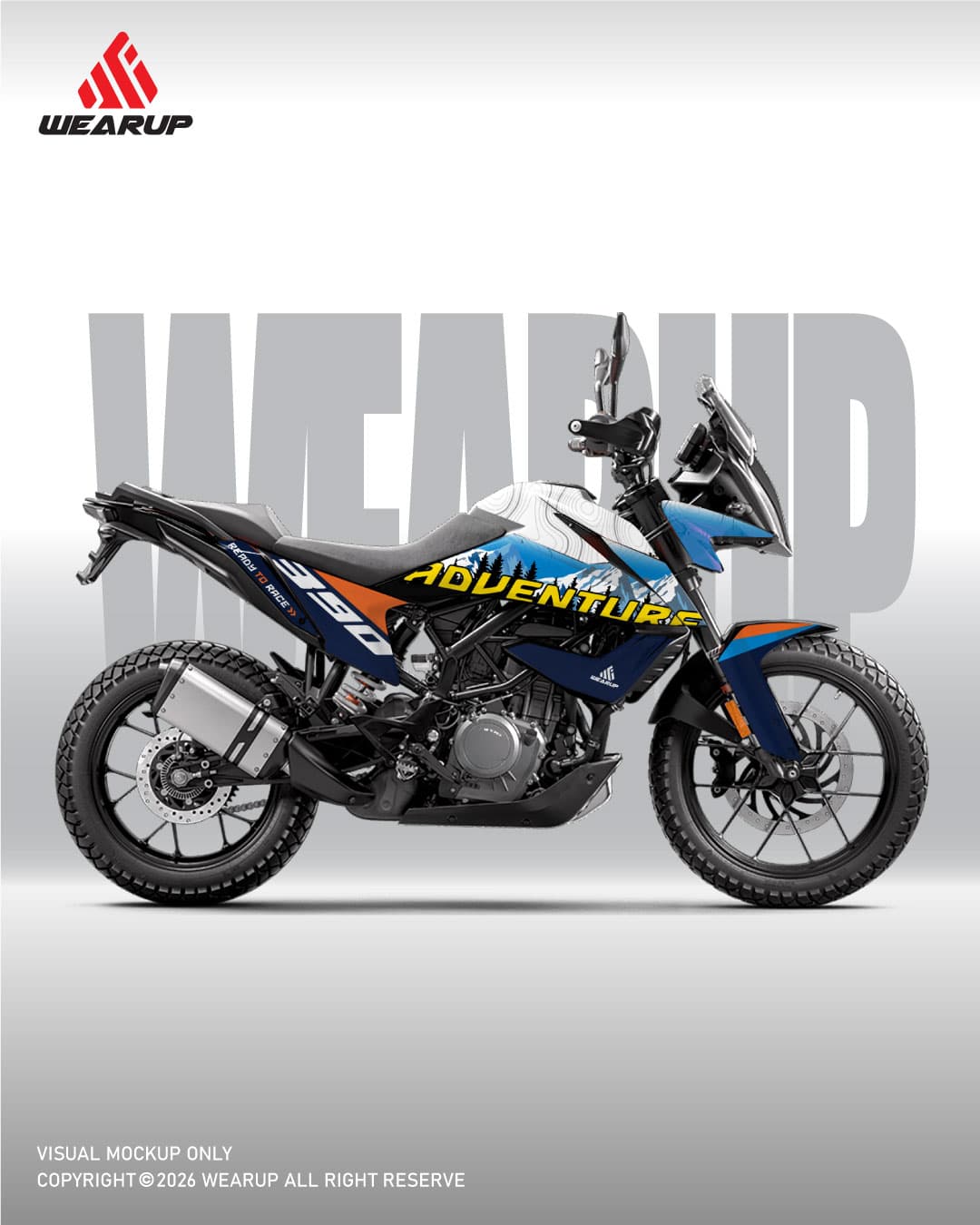 KTM ADVENTURE GEN 1 MOUNTAIN GRAPHICS STICKER KIT