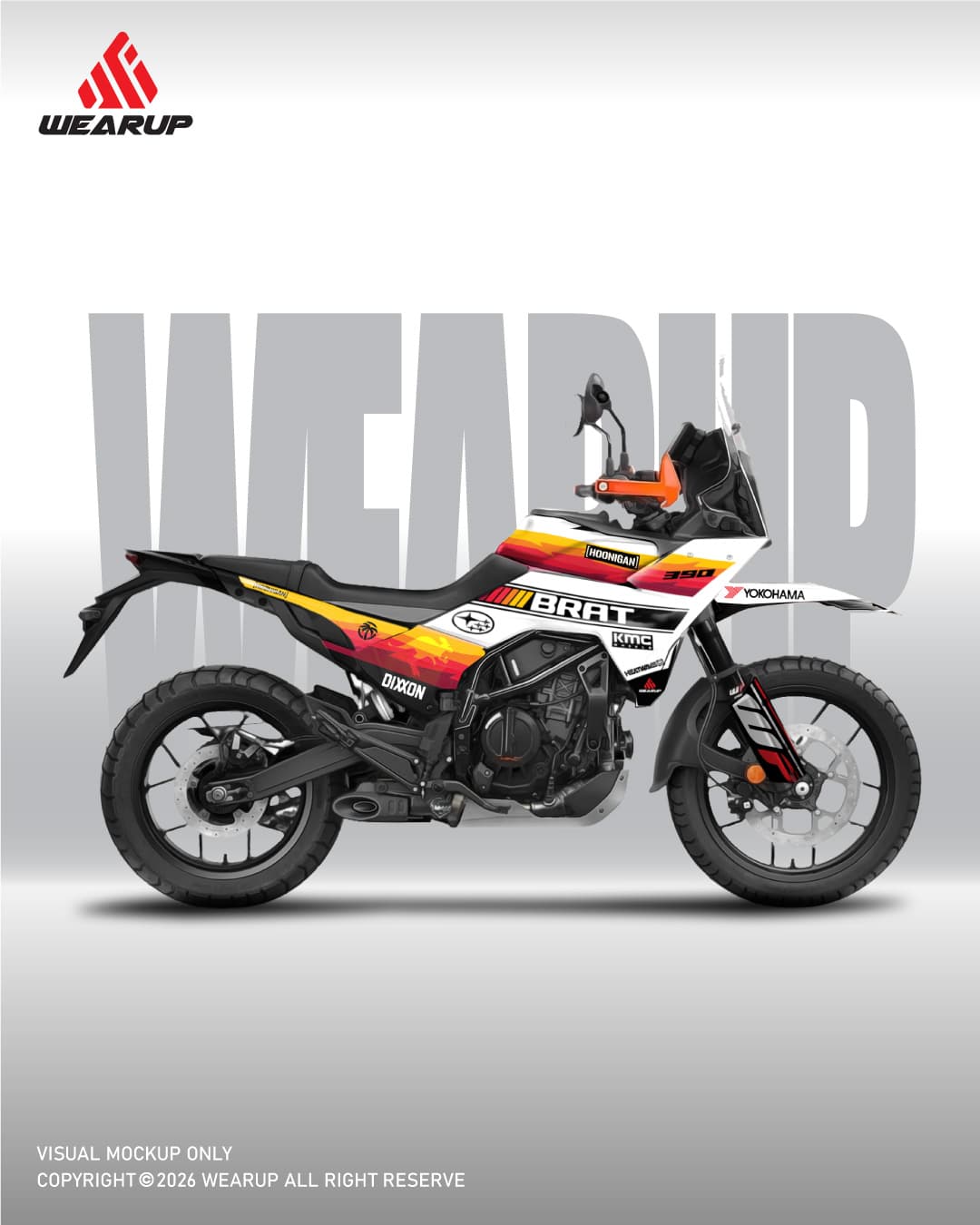 KTM ADVENTURE GEN 2 BRAT GRAPHICS STICKER KIT